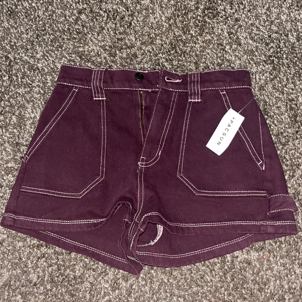 COPY - pacsun shorts, color is maroon and the size is a 25